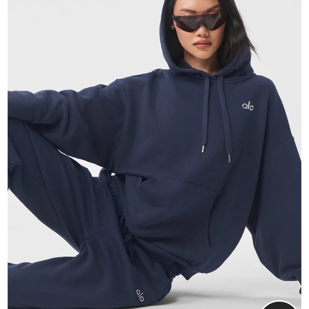 ALO ACCOLADE JOGGER SWEAT PANT - NAVY